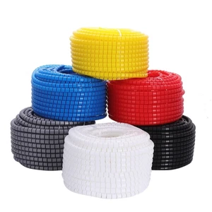 Line Flexible Spiral Cable Organizer Storage Pipe Cord Protector Management Cable PE Tube