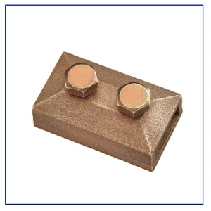 Brass Oblong Test Clamp for Lightning Protection Systems High Conductivity Earth Bonding Connector Durable Grounding Component