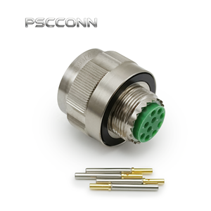 PSCCONN Factory Direct Supply MIL D38999 Series 2 3 4 5 6 8 12 13 18 19 20 22 32 43 Pin Circular Electrical Aviation Connector