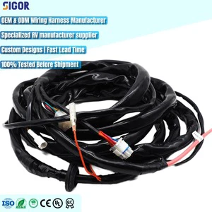 RV Wiring Harness Cable Assembly 12V 40A PVC Waterproof All Vehicle Systems OEM Manufacturer One Stop Solutions IATF16949