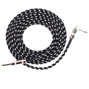 Guitar Cable 10ft 20ft Electric Instrument Cable Bass AMP Cord for Electric Guitar Bass Guitar Electric Mandolin Pro Audio