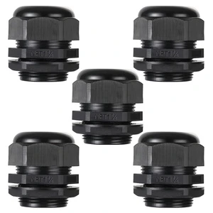 Cable Gland Kit, Cover 30Pcs Waterproof Nylon Cable Connectors Adjustable 4.5-18mm Cable Gland Joints PG7 PG9 PG11 PG13