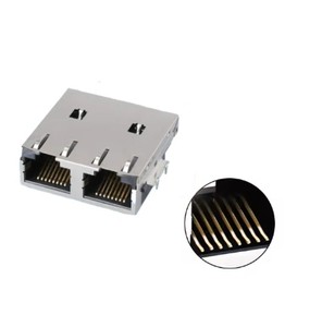 GLGNET Customizable Sink Plate 8 Pin Rj45 Female Connector Mini Pcb Jack Rj45 Modular Jack 8P8C Sinker Ethernet Rj45 Connector