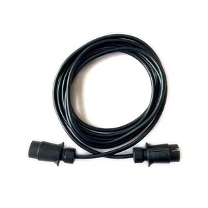 7 Pin 12v European Trailer Cable Assembly with Nylon Plugs for RV Vehicle
