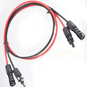 IP67 Waterproof Photovoltaic Extension Cable 1000V 1500V 4mm 6mm Copper Conductor PV Extension Cord with Connector