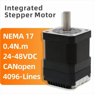 LEESN IC42EC04 NEMA17 Compact CANopen Closed-Loop Hybrid Integrated 2-Phase Step Servo Motor 0.4N.m 42mm 24-48V Built-in Driver