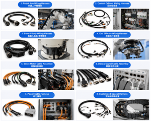 Custom Robot Wiring Harness for Service Robot and AGV