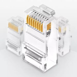 Best Price RJ45 Connectors Cat5e Cat6 Ethernet Connectors for Network Connections Factory Price 8P8C RJ45 Plug