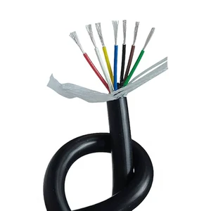 Super Flexible TRVVP PUR Control Cable Shield Robot Wire Drag Chain Cable Towline Cable