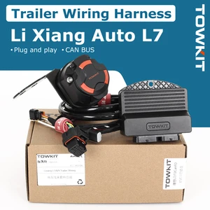 Trailer Wiring Harness for Lixiang Auto L7 Plug and Play,7/12/13 Pin Towing Electric Cable with CAN BUS