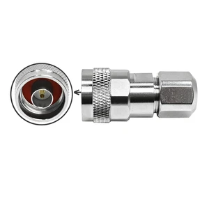 N Male Clamp Connector for RG8 Cable Solderless Easy Install for HAM Radio and Base Station Antenna