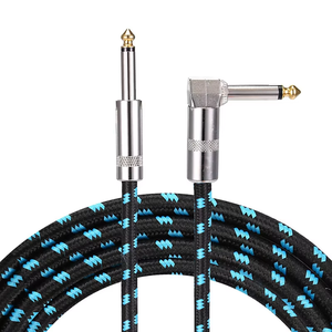 High Quality 6.35mm Guitar Cable 3m Premium Copper Plating Mono TS Plug Audio Cable Shielded Noise Reduction Audio Cable
