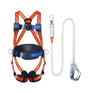 5-Point Adjustment D-Ring Industrial Electrician Construction Full Body Safety Harness for High-altitude Work