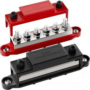 400A Bus Bar Power Distribution Block 12V Positive Negative Terminal Block with 5/16