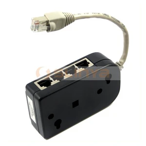 RJ45 Connector With 8 Female Ports for Network Lan Cable