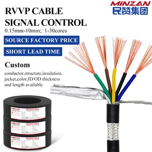 2 3 4 5 6 Core 0.2 0.3 0.5 0.75 1 1.5 2.5 4 Mm2 300 300V RVVP RVVSP Shielded Flexible Cable Alarm Signal Control Wire Cable