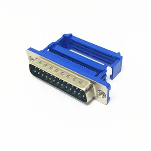 DB Male IDC Connector 9P 15P 25P 37P Crimp Type Press Fit Terminal Copper Gold Plated DB IDC Plug for Flat Ribbon Cable Assembly