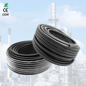 Low Pressure Double-layers Fuel Delivery Hose Fiber Braided Rubber Hose for Gasoline Diesel Multi-function Oil Air Water Hose