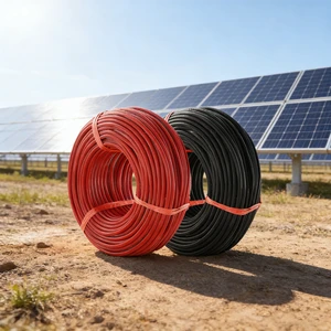 High Quality Photovoltaic Cable for Solar Energy System Dual-core 4mm/6mm/10mm XLPE Jacket Tinned Copper Conductor Operating