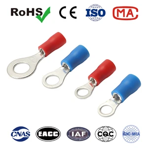 Tin-plated Copper RV Crimp Insulated Terminal Nylon PVC Spade Butt Terminal Quick Disconnect Male Female Wire Cable Terminal