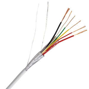 ST Brand 6-Conductor Stranded Copper Shielded Alarm Signal Cable Low Smoke Halogen Free for Machine Communication