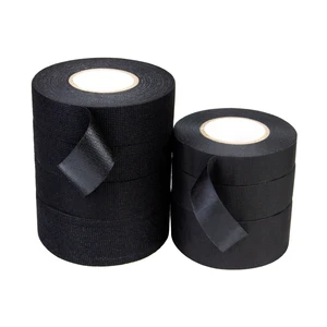 Black Acetate Cloth High Temperature Single Side Adhesive Reinforced Insulation Film Automotive Wire Harness Electric Tape 19mm