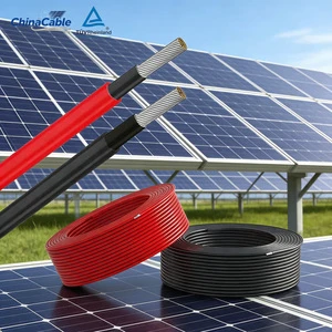 IEC 62930 6mm² Solar Cable TUV Certified DC 1500V Weatherproof XLPO Insulated Wire for Solar Panels Wire 1.5mm² 4mm²