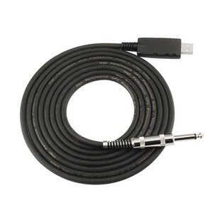 10FT USB Guitar Cable -USB 2.0 Interface Male to 6.35mm 1/4