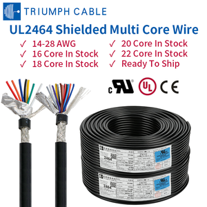 UL2464 Multi-core Shielded Cable AWG AWM Signal Control Cable 16awg 18awg 20awg 22awg 24awg 26awg Pvc Industrial Power Cables