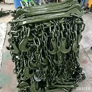 Wholesale MaxPlus Marine Container Strapping Chain Cross Arm Hook Rod Alloy Steel Galvanized Zinc Drag Chain ASTM80 Standard