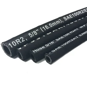 Customized Wholesale Double Steel Wire Braided High Pressure Hydraulic Oil Hose for Excavator or Crane