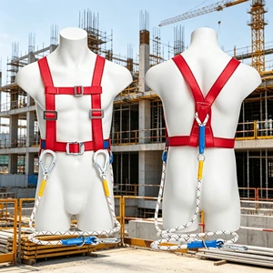 Hot Sales Widened Waist Cushion Adjustable Half Body Safety Harness For Aerial Construction Wall Cleaning