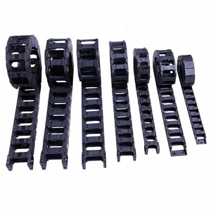 Yingba Nylon Drag Chain Cable protection Engineering Plastic Bridge Drag Chain Fully Enclosed Machine Tool Flexible tank Chain