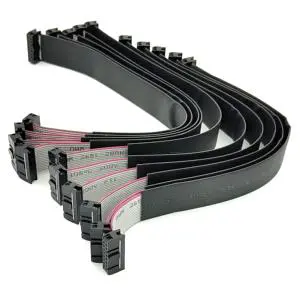 UL2651 28AWG PVC 26CM IDC 16Pin Flat Ribbon Cable Tinned-Copper for Automobile Electronic Motorcycles Automotive Energy Storage