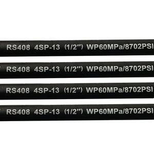 High Pressure 2-Layer Steel Wire Braided Hydraulic Hose NBR Material for Fuel Delivery & Oil Suction Custom Cutting Service