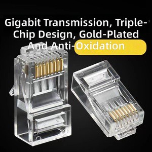 High-quality Metal RJ45 Connectors Factory Price Cat5 CAT6 Ethernet Network Connectors Plug Rj45 for Connect Network