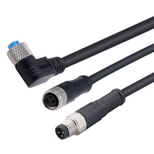 OEM Overmolded M8 3/4 Pin Flexible Copper Conductor IP67 Waterproof Pre-Assembled Cable Harness For Industrial Sensor Cabling