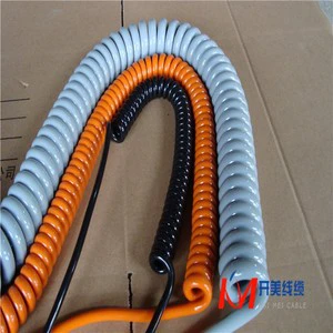 Kaimei Light Vehicle Spiral Cable 12C Low Voltage Telecommunication Cable Copper Conductor PVC Insulation FEP Jacket Abrasion