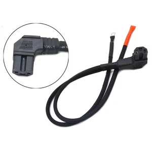 Customized 10AWG Silicone High-Temperature Resistant Power Cord Electric Vehicle Wiring Harness T-Shape Plug Braided Sheath Wire
