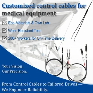 Customized Galvanized Stainless Steel Medical Equipment Control Cables For Manufacturing Environmentally Friendly Cutting