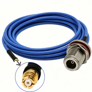 Factory Supply N Female Jack Bulkhead to SMP Female Connector for 086 RG141 RG142 RG405 .141