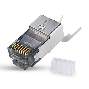 Cat5e Shield Connectors RJ45 Plug IP20 Ethernet Cable Connectors 8P8C RJ45/RJ50/RJ11 Connector