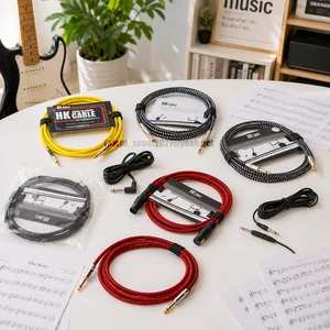 Professional 10ft/3M Guitar Cable Oxygen-free Copper Shielded Instrument Cable for Electric Guitar Bass Factory Direct Wholesale