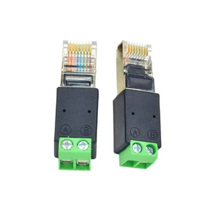 RJ45 to RS485 terminal network RJ45 adapter Crystal head to terminal 2pin