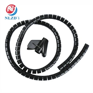 Spiral Binding Cable Tidy Wrap Spiral Binding Organiser Kit Black/White Cable Sleeves