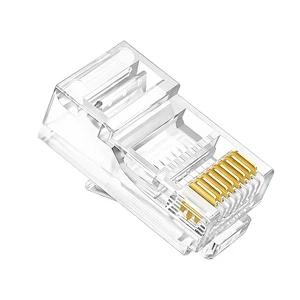 UTP Cat5e Ethernet RJ45 8P8C LAN Cable Network Plug Copper Alloy Contacts Unshielded 8-core