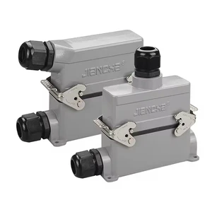 JianCha Hot Selling HDC-HE024 Aluminum Shell Male Female Heavy Duty Industrial Power Cable Connectors