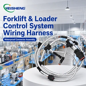 Custom Cable Harness for Forklift Loader Control System Waterproof Connector