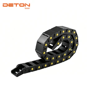 DETON Fully Enclosed Flexible Nylon Cable Drag Chain, Dustproof Cable Carrier Spare Component For All Fiber Laser Equipment