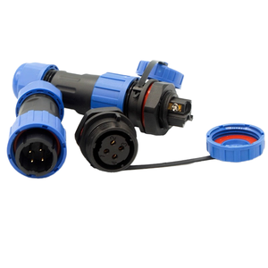 Electronic Devices DIN Type Copper Nylon Male/Female Plug Socket Connectors Audio Video Use 6A Rated Current IP67 Protection